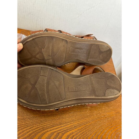 Naturalizer Soul Women's Strappy Snap Closure Sandals Brown Size 10 / 40 Sk 2901 - Picture 12 of 12